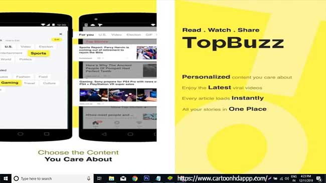 TopBuzz PC Download/ Install On Windows 7/ 8/ 8.1/ 10/ Mac Note Book