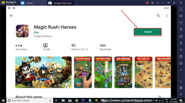 Magic Rush Heroes For PC Windows 10/8/8.1/7/XP/Mac/Vista Free