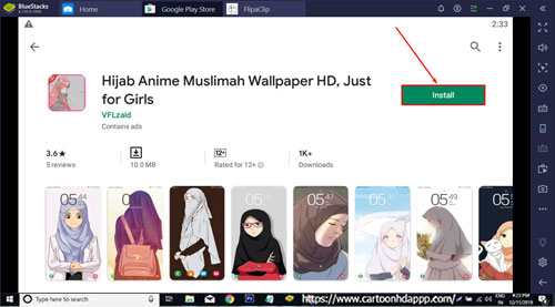 Hijab Anime Muslimah Wallpaper For PC Windows 10/8.1/8/7/XP/Vista & Mac Free Install