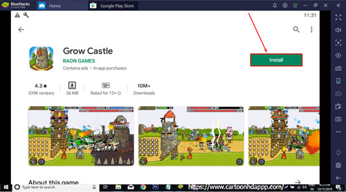 How to Play Grow Castle for PC Windows 10/8.1/8/7/ Mac/XP/Vista Free Download/Install