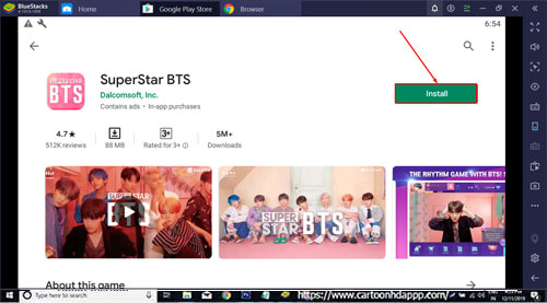 superstar bts play store