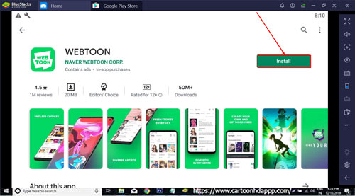 WEBTOON Download for PC Windows 10/8.1/8/7/Mac/XP/Vista Free Install