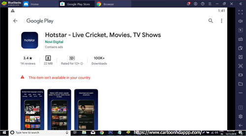 Hotstar Live TV Show for Windows 10